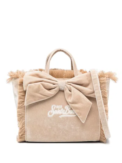 Mc2 Saint Barth Mini Vanity Tote Bag In Beige