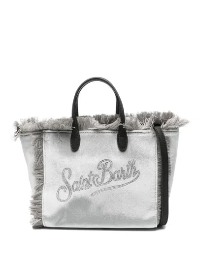 Mc2 Saint Barth Mini Vanity Tote Bag In Silver