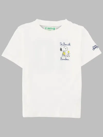 Mc2 Saint Barth Mini Weekend Adventure T-shirt In White