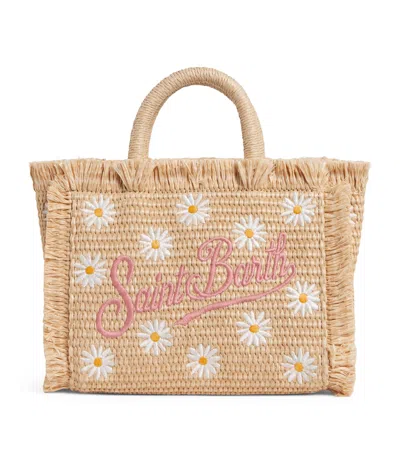 Mc2 Saint Barth Kids' Mini Woven Top-handle Bag