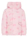 Mc2 Saint Barth Minnie Mouse Hooded Padded Jacket In Pink
