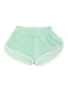 MC2 SAINT BARTH MINT GREEN SHORTS WITH LOGO LETTERING EMBROIDERY IN COTTON BLEND BABY