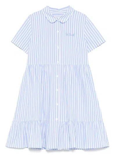 Mc2 Saint Barth Kids' Missy Dress In Blue