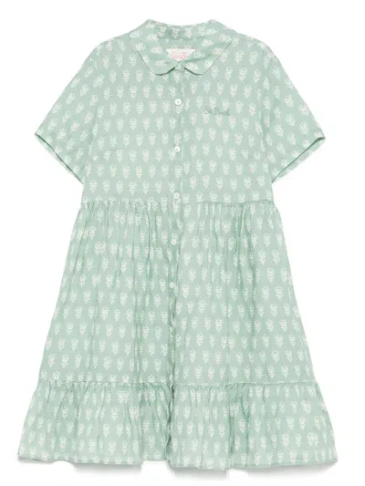 Mc2 Saint Barth Kids' Missy Dress In Green