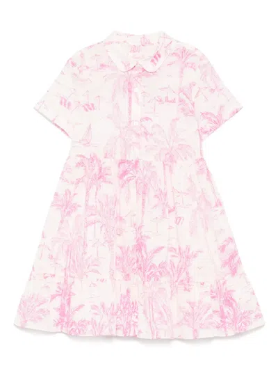 Mc2 Saint Barth Kids' Missy Dress In Pink