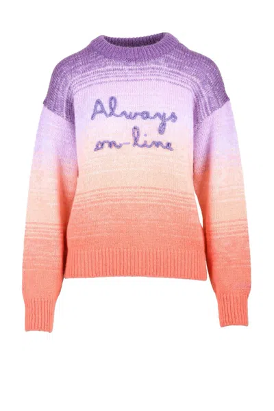 Mc2 Saint Barth Mohair Sweater - Purple In Pink