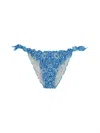 Mc2 Saint Barth Moon Bikini Bottom In Blue