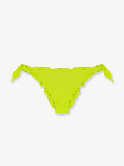 Mc2 Saint Barth Moon Fluo Color Bikini Bottom In Yellow