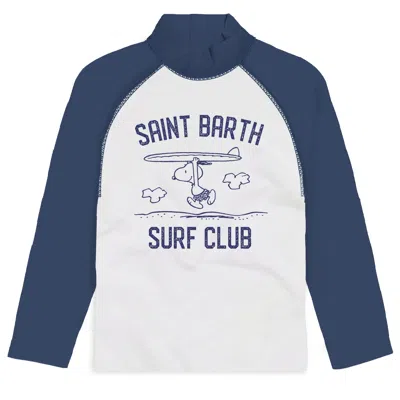 Mc2 Saint Barth Moorish Boy Long Sleeve Uv Protection T-shirt Blue In Multi