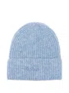 Mc2 Saint Barth Moss Beanie Hat In Blue