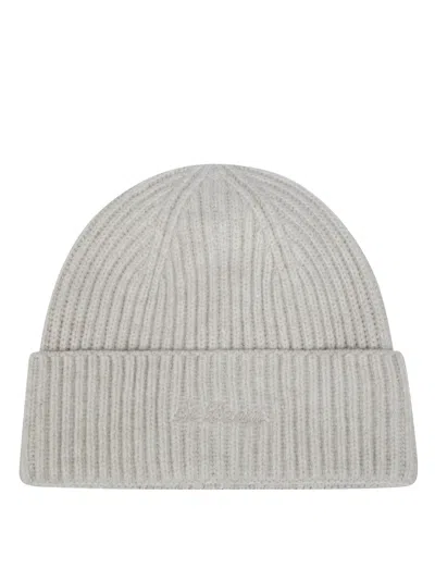 Mc2 Saint Barth Moss Wool Knit Cap In Gray