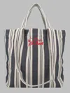 Mc2 Saint Barth Borsa Tote Essential Beach In Cotone In Black