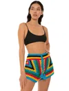 Mc2 Saint Barth Multicolor Crochet Shorts In Multicolor