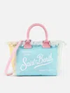 Mc2 Saint Barth Multicolor Patch Cotton Canvas Colette Handbag In Multicolor