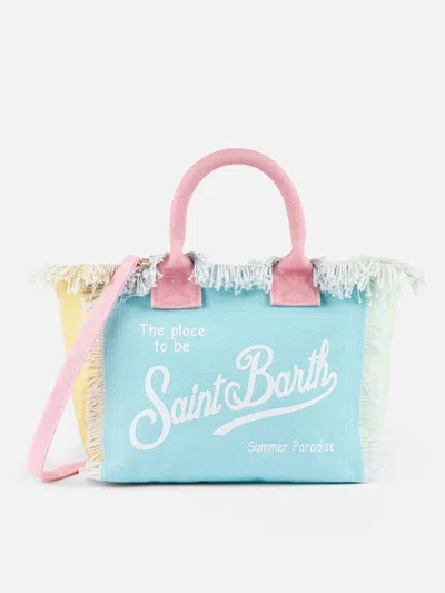 Mc2 Saint Barth Multicolor Patch Cotton Canvas Colette Handbag