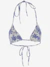 Mc2 Saint Barth Bikini Top With Graphic Print Pattern