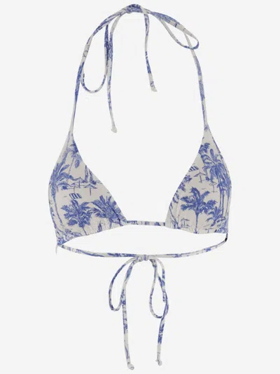 MC2 SAINT BARTH MULTICOLOR PRINTED BIKINI TOP