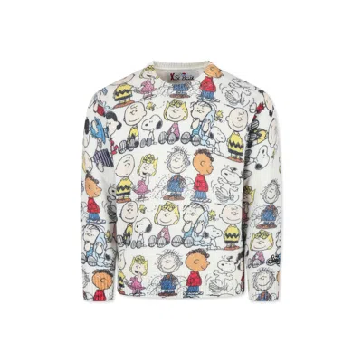 Mc2 Saint Barth Kids' Multicolor Sweat For Boy With Peanuts
