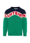 Mc2 Saint Barth Multicolor Sweater For Boy With Logo In Multi
