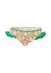 Mc2 Saint Barth Multicolor Swim Briefs For Girl With Floral Print In Multi