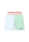 Mc2 Saint Barth Multicolor Swim Shorts For Boy With Logo In Multicolor