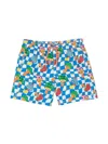 Mc2 Saint Barth Mushroom Friend Swim Shorts In Blue