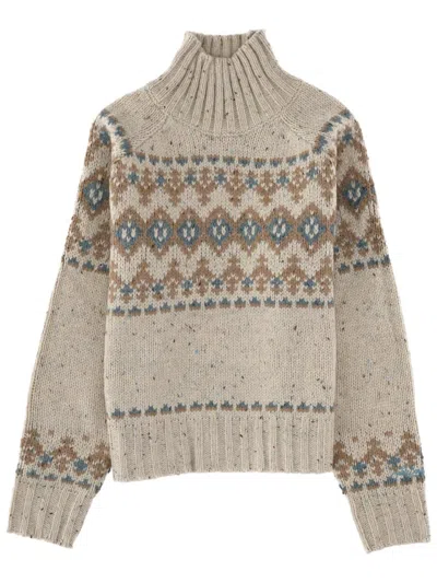 Mc2 Saint Barth Myra Donegal Jersey In Gray