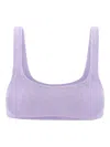 Mc2 Saint Barth Naima Lilac Lurex Bralette Top In Purple