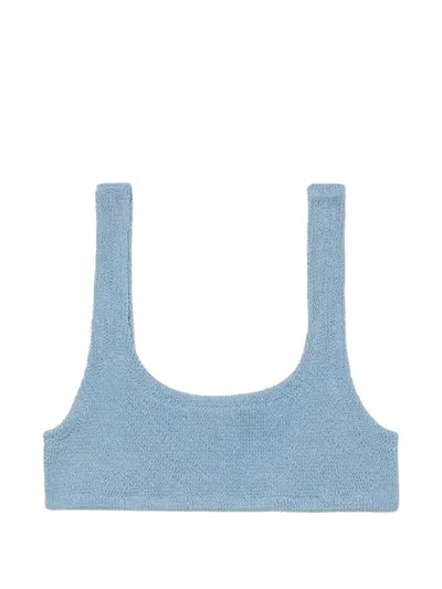 Mc2 Saint Barth Naima Bikini Top In Blue