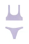 Mc2 Saint Barth Naima Naomi Classic Bikini Set Lilac In Purple
