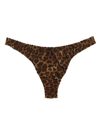 Mc2 Saint Barth Nalu Bikini Bottoms In Brown
