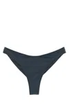 Mc2 Saint Barth Naomi Cheeky Logo-patch Bikini Bottoms In Gray