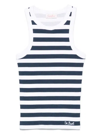 Mc2 Saint Barth Navy Blue Ada Tank Top