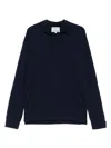 Mc2 Saint Barth Merino Wool Polo Shirt In Blue