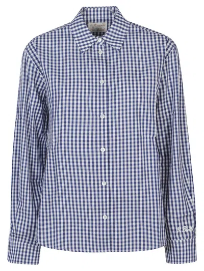 Mc2 Saint Barth Navy Blue Regular Checks Shirt