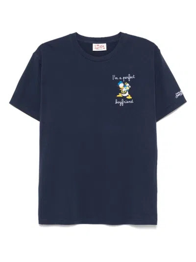 Mc2 Saint Barth Navy Blue Spritz T-shirt