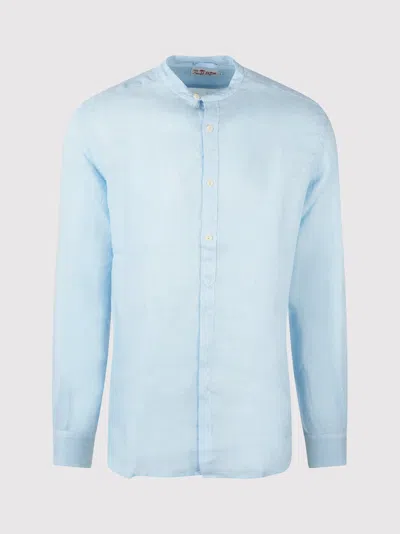 Mc2 Saint Barth Naxos Linen Shirt Shirts Blue