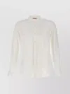 Mc2 Saint Barth Naxos Linen Shirt With Mandarin Collar In Neutral