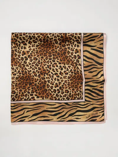 Mc2 Saint Barth Neck Scarf Woman In Brown