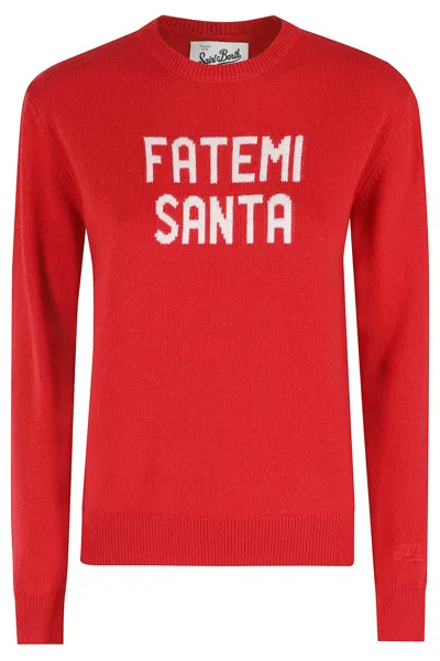 Mc2 Saint Barth New Crewneck Sweater In Red