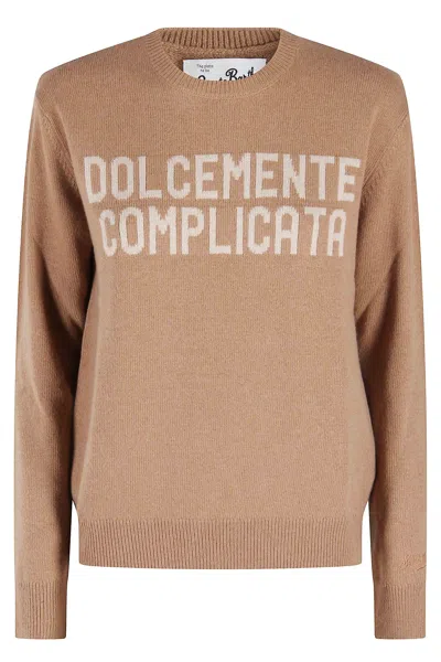 Mc2 Saint Barth New Crewneck Sweater In Brown