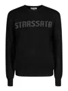 Mc2 Saint Barth Strassata Embellished Crewneck Jumper In Black