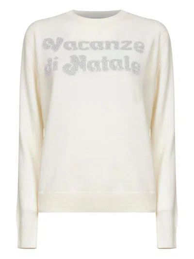 Mc2 Saint Barth Vacanze Di Natale Knitwear In Neutral