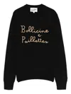 Mc2 Saint Barth New Queen Embellished Sweater In Black