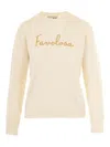 Mc2 Saint Barth New Queen Embroidered-detail Sweater In Neutral