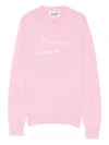 Mc2 Saint Barth New Queen Embroidered Sweater In Pink