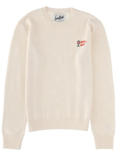 MC2 SAINT BARTH MC2 SAINT BARTH "NEW QUEEN" JERSEY WITH EMBROIDERY