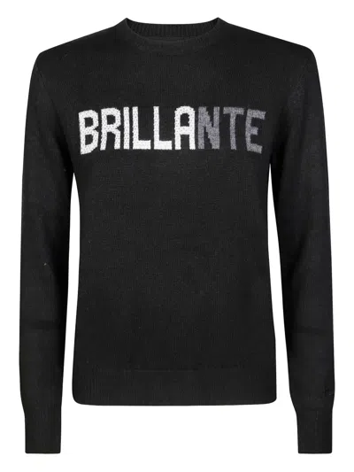 Mc2 Saint Barth Gc New Queen Brilliant Rhinestone Gc Brilliant Rhinestone Sweater In Black