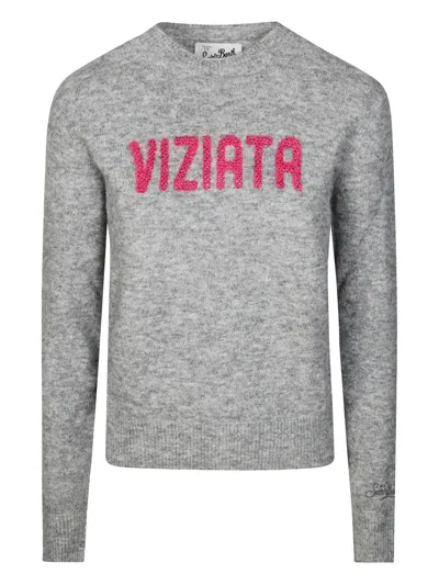 Mc2 Saint Barth New Queen Sweater In Gray