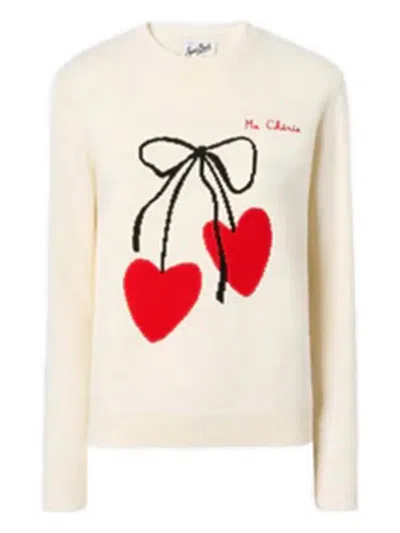 Mc2 Saint Barth New Queen Sweater In White